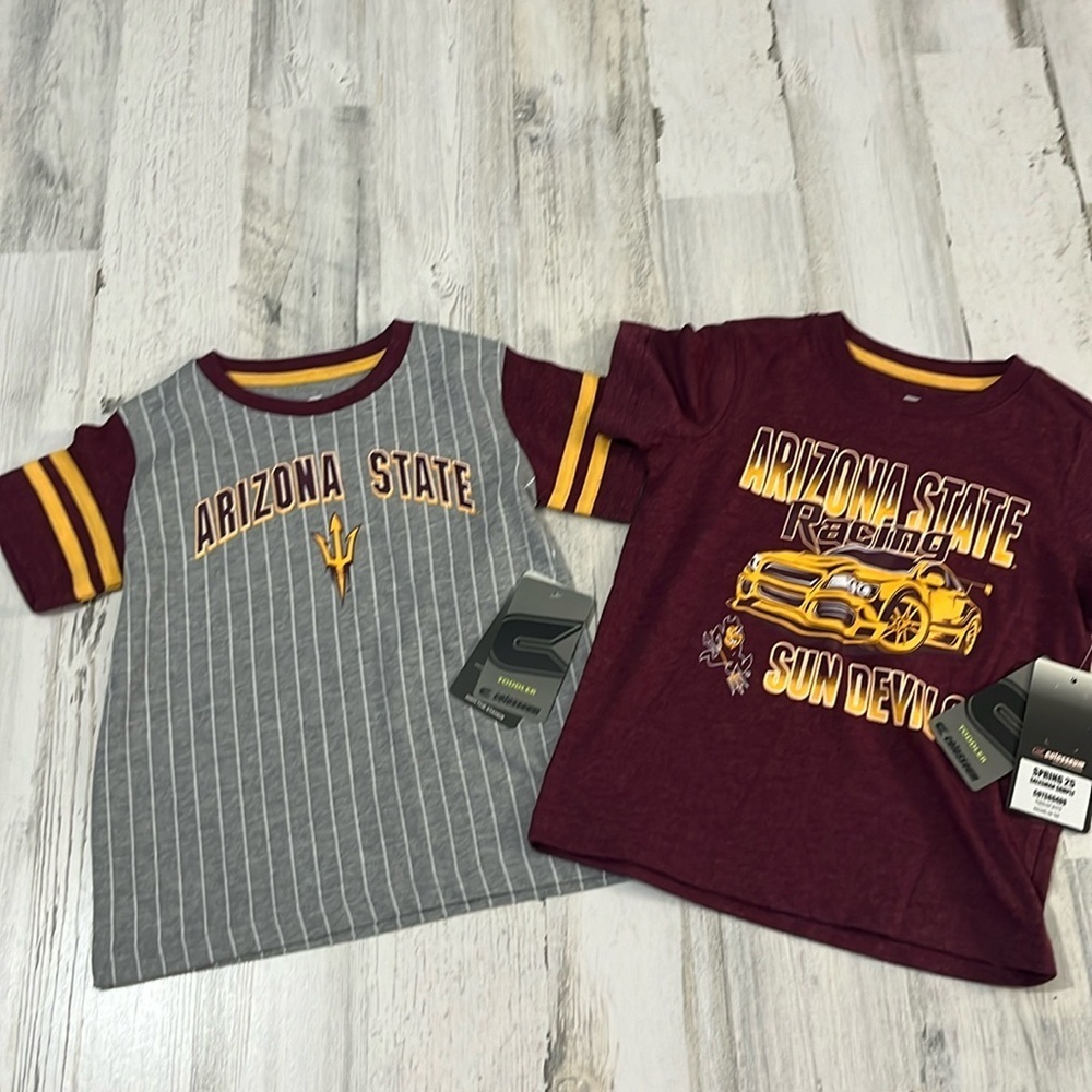 Arizona State Sun Devis Tee Bundle Size 3T. NWT